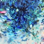 blue large abstract painting in Virginia