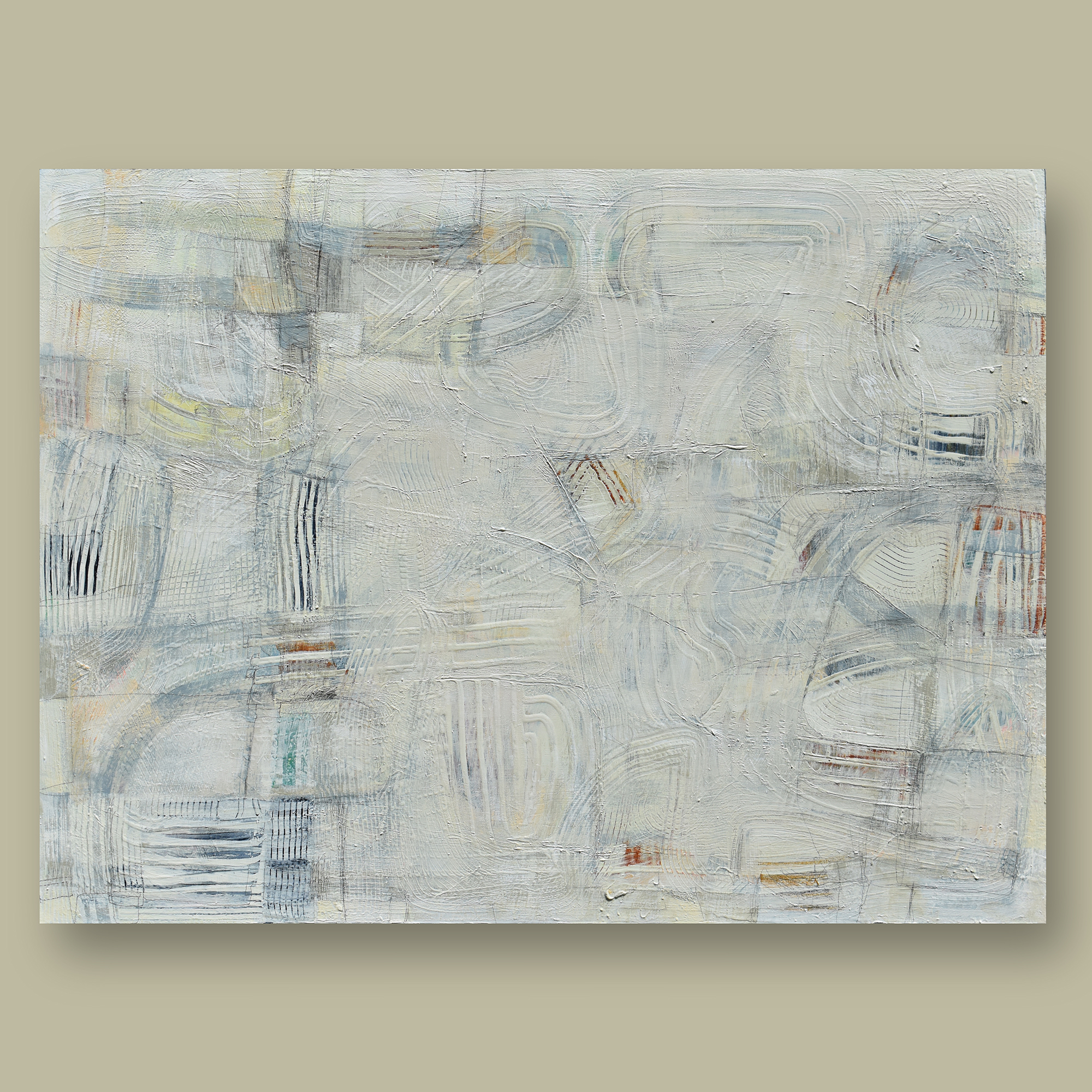 "Skull Valley", 48” x 36”, acrylic and graphite on panel