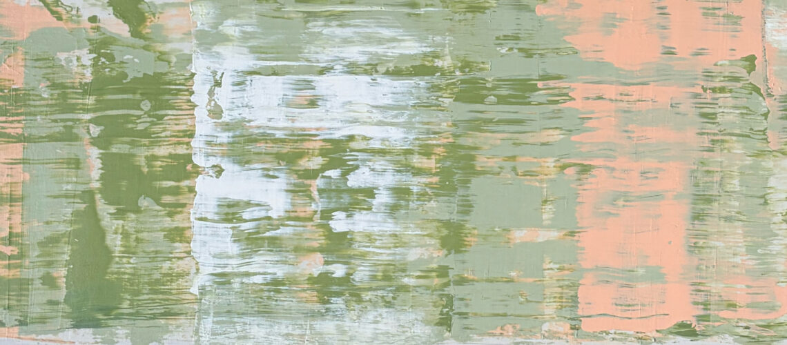 Wide abstract painting