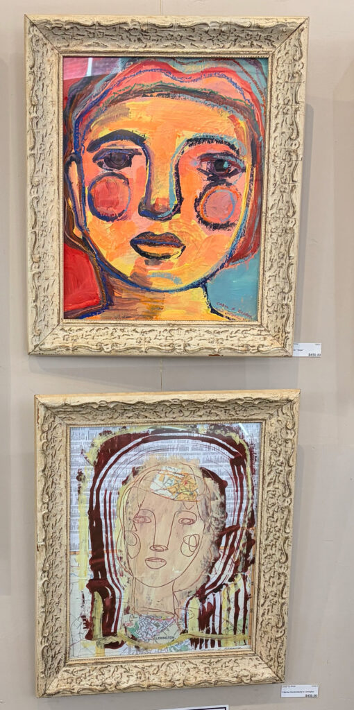 framed faces available at Consignment House in Charlottesville, VA